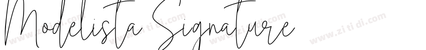Modelista Signature字体转换